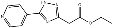 ETHYL 2-[3-(4-PYRIDINYL)-1H-1,2,4-TRIAZOL-5-YL]ACETATE Struktur