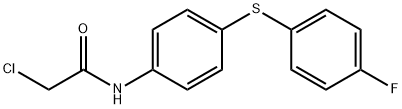 2-CHLORO-N-(4-[(4-FLUOROPHENYL)SULFANYL]PHENYL)ACETAMIDE Struktur