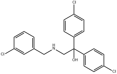 2-[(3-CHLOROBENZYL)AMINO]-1,1-BIS(4-CHLOROPHENYL)-1-ETHANOL Struktur