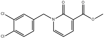 METHYL 1-(3,4-DICHLOROBENZYL)-2-OXO-1,2-DIHYDRO-3-PYRIDINECARBOXYLATE Struktur