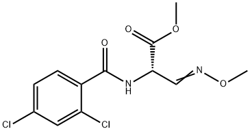 METHYL 2-[(2,4-DICHLOROBENZOYL)AMINO]-3-(METHOXYIMINO)PROPANOATE Struktur