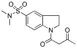 5-(DIMETHYLAMINOSULPHONYL)-2,3-DIHYDRO-1-(3-OXOBUTANOYL)-(1H)-INDOLE Struktur