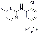 N-[2-CHLORO-5-(TRIFLUOROMETHYL)PHENYL]-4,6-DIMETHYL-2-PYRIMIDINAMINE Struktur