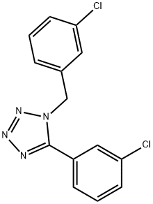 1-(3-CHLOROBENZYL)-5-(3-CHLOROPHENYL)-1H-1,2,3,4-TETRAAZOLE Struktur