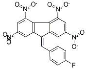 9-(4-FLUOROBENZYLIDENE)-2,4,5,7-TETRANITRO-9H-FLUORENE Struktur