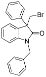 1-BENZYL-3-(BROMOMETHYL)-3-PHENYLINDOLIN-2-ONE Struktur