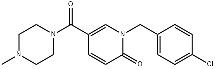 1-(4-CHLOROBENZYL)-5-[(4-METHYLPIPERAZINO)CARBONYL]-2(1H)-PYRIDINONE Struktur