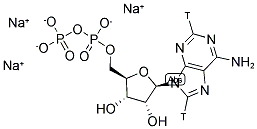 ADENOSINE 5'-DIPHOSPHATE, TRISODIUM SALT, [2,8-3H] Struktur