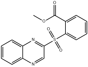 METHYL 2-(2-QUINOXALINYLSULFONYL)BENZENECARBOXYLATE Struktur