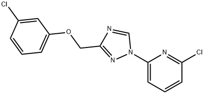 2-CHLORO-6-(3-[(3-CHLOROPHENOXY)METHYL]-1H-1,2,4-TRIAZOL-1-YL)PYRIDINE Struktur