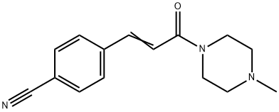 4-[3-(4-METHYLPIPERAZINO)-3-OXO-1-PROPENYL]BENZENECARBONITRILE Struktur