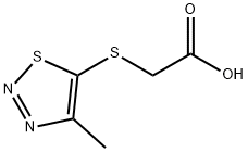 2-[(4-METHYL-1,2,3-THIADIAZOL-5-YL)SULFANYL]ACETIC ACID Struktur