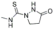 N-METHYL-3-OXO-1-PYRAZOLIDINECARBOTHIOAMIDE Struktur