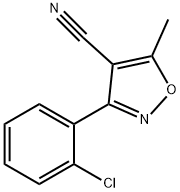 3-(2-CHLOROPHENYL)-5-METHYL-4-ISOXAZOLECARBONITRILE Struktur