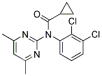 N-(CYCLOPROPYLCARBONYL)-N-(2,3-DICHLOROPHENYL)-4,6-DIMETHYL-2-PYRIMIDINAMINE Struktur