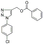 [1-(4-CHLOROPHENYL)-1H-1,2,3-TRIAZOL-4-YL]METHYL BENZENECARBOXYLATE Struktur