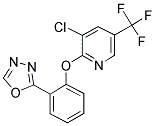 3-CHLORO-2-[2-(1,3,4-OXADIAZOL-2-YL)PHENOXY]-5-(TRIFLUOROMETHYL)PYRIDINE Struktur