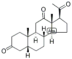 5-BETA-PREGNAN-3,12,20-TRIONE Struktur