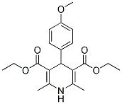 DIETHYL 4-(4-METHOXYPHENYL)-2,6-DIMETHYL-1,4-DIHYDRO-3,5-PYRIDINEDICARBOXYLATE Struktur