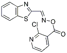 2-[(([(2-CHLOROPYRIDIN-3-YL)CARBONYL]OXY)IMINO)METHYL]-1,3-BENZOTHIAZOLE Struktur