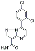 7-(2,4-DICHLOROPHENYL)PYRAZOLO[1,5-A]PYRIMIDINE-3-CARBOXAMIDE Struktur