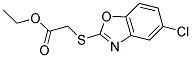 ETHYL 2-[(5-CHLORO-1,3-BENZOXAZOL-2-YL)SULFANYL]ACETATE Struktur