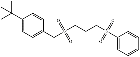 (3-([4-(TERT-BUTYL)BENZYL]SULFONYL)PROPYL)(DIOXO)PHENYL-LAMBDA6-SULFANE Struktur