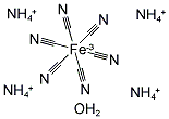 AMMONIUM HEXACYANOFERRATE(II) HYDRATE Struktur