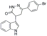 3-(4-BROMOPHENYL)-5-INDOL-3-YL-1H,4H,5H-1,2-DIAZIN-6-ONE Struktur