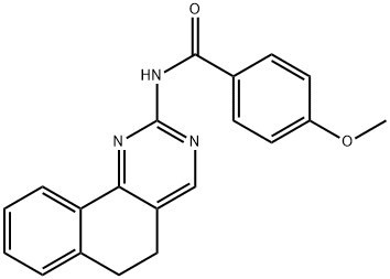 N-(5,6-DIHYDROBENZO[H]QUINAZOLIN-2-YL)-4-METHOXYBENZENECARBOXAMIDE Struktur