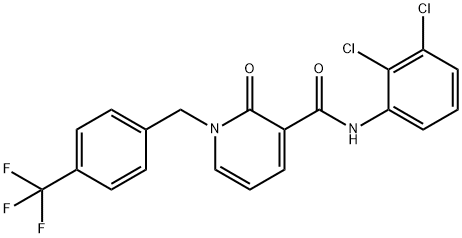 N-(2,3-DICHLOROPHENYL)-2-OXO-1-[4-(TRIFLUOROMETHYL)BENZYL]-1,2-DIHYDRO-3-PYRIDINECARBOXAMIDE Struktur