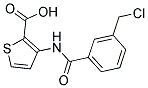 3-([3-(CHLOROMETHYL)BENZOYL]AMINO)THIOPHENE-2-CARBOXYLIC ACID Struktur