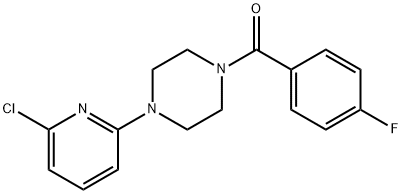 [4-(6-CHLORO-2-PYRIDINYL)PIPERAZINO](4-FLUOROPHENYL)METHANONE Struktur