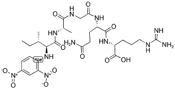 DNP-ILE-ALA-GLY-GLN-D-ARG-OH