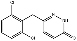 6-(2,6-DICHLOROBENZYL)-3-PYRIDAZINOL Struktur