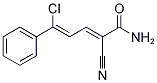 5-CHLORO-2-CYANO-5-PHENYLPENTA-2,4-DIENAMIDE Struktur