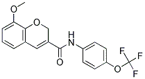 8-METHOXY-N-[4-(TRIFLUOROMETHOXY)PHENYL]-2H-CHROMENE-3-CARBOXAMIDE Struktur