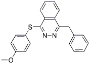 1-BENZYL-4-[(4-METHOXYPHENYL)SULFANYL]PHTHALAZINE Struktur