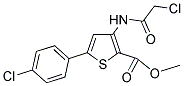 METHYL 3-[(2-CHLOROACETYL)AMINO]-5-(4-CHLOROPHENYL)THIOPHENE-2-CARBOXYLATE Struktur