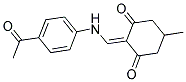 2-(((4-ACETYLPHENYL)AMINO)METHYLENE)-5-METHYLCYCLOHEXANE-1,3-DIONE Struktur