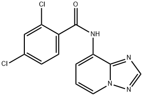 2,4-DICHLORO-N-[1,2,4]TRIAZOLO[1,5-A]PYRIDIN-8-YLBENZENECARBOXAMIDE Struktur