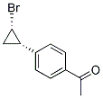 1-[4-(2-BROMOCYCLOPROPYL)PHENYL]ETHAN-1-ONE Struktur