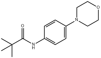 2,2-DIMETHYL-N-(4-MORPHOLINOPHENYL)PROPANAMIDE Struktur