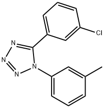 5-(3-CHLOROPHENYL)-1-(3-METHYLPHENYL)-1H-1,2,3,4-TETRAAZOLE Struktur