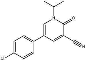 5-(4-CHLOROPHENYL)-1-ISOPROPYL-2-OXO-1,2-DIHYDRO-3-PYRIDINECARBONITRILE Struktur