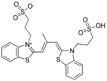 3-SULFOPROPYL-2-(3-((3-SULFOPROPYL-2(3H)-BENZOTHIAZOLINYLIDENE)METHYL)-1-PROPENYL)-BENZOTHIAZOLIUM HYDROXIDE, INNER SALT Struktur