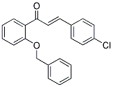 1-[2-(BENZYLOXY)PHENYL]-3-(4-CHLOROPHENYL)PROP-2-EN-1-ONE Struktur