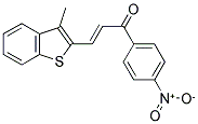 3-(3-METHYLBENZO[B]THIOPHEN-2-YL)-1-(4-NITROPHENYL)PROP-2-EN-1-ONE Struktur