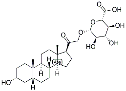 5-BETA-PREGNAN-3-ALPHA, 21-DIOL-20-ONE 21-GLUCOSIDURONATE Structure