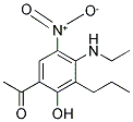 1-[4-(ETHYLAMINO)-2-HYDROXY-5-NITRO-3-PROPYLPHENYL]ETHAN-1-ONE Struktur